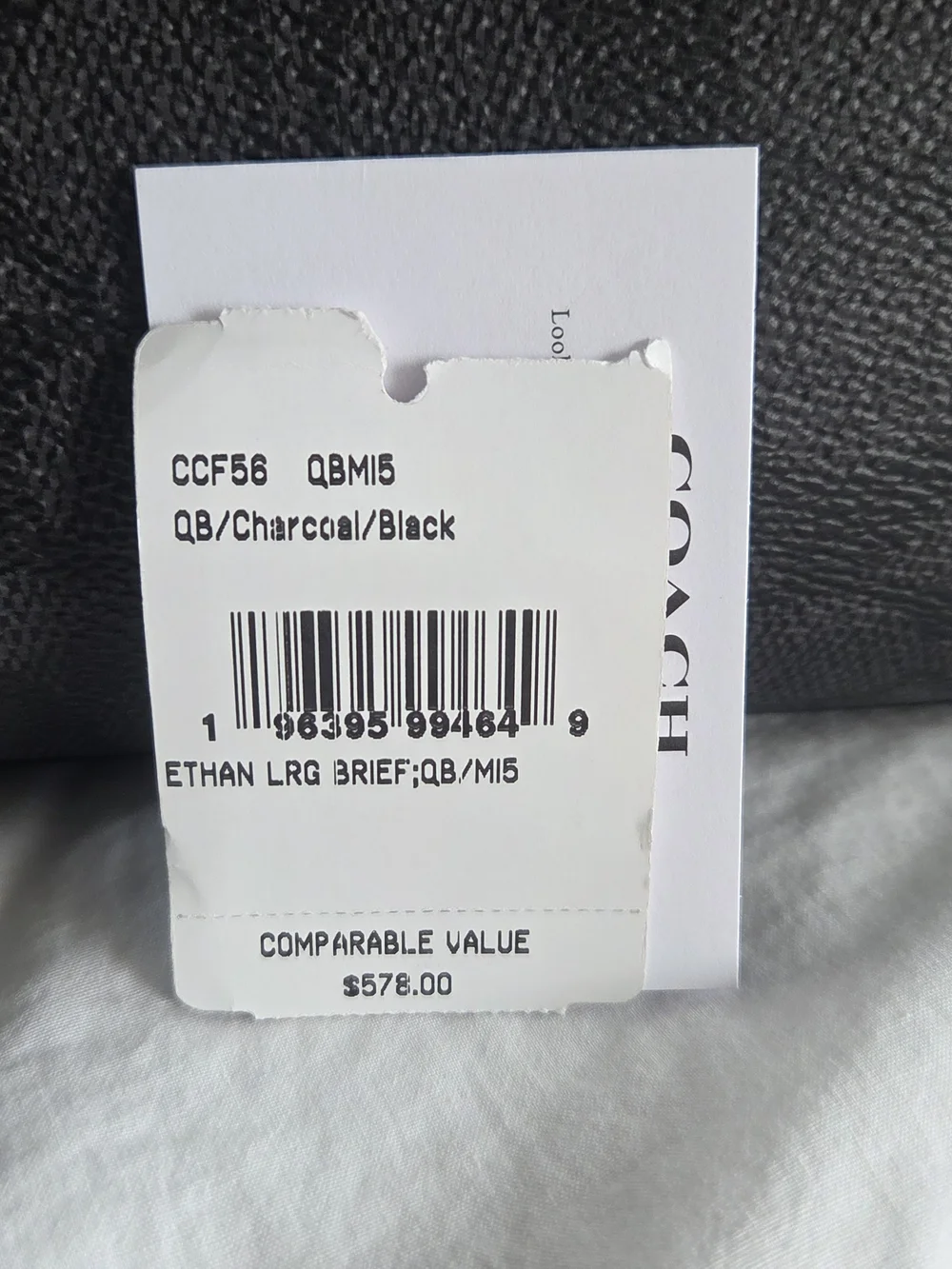 Coach Signature Jacquard Black Laptop Tote - Coach